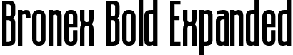 Bronex Bold Expanded font - bronexboldexpanded-do7jd.ttf