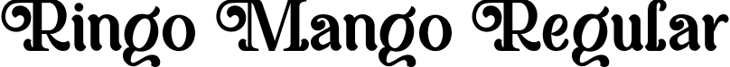 Ringo Mango Regular font - ringo-mango.ttf