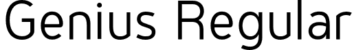 Genius Regular font - Genius Regular.otf