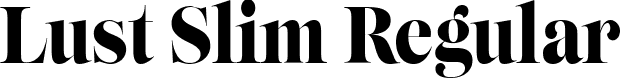 Lust Slim Regular font - lust-slim.ttf