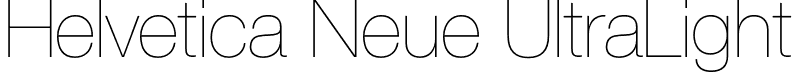 Helvetica Neue UltraLight font - Helvetica Neue UltraLight.otf