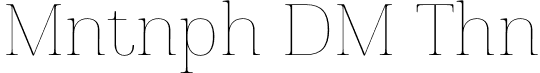 Montnapha DEMO Thin font - MontnaphaDemoThin-1GOn0.otf