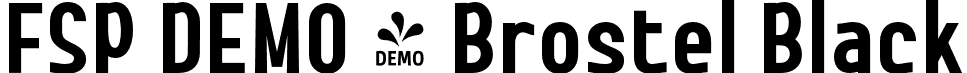 FSP DEMO - Brostel Black font - Fontspring-DEMO-brostel-black.otf