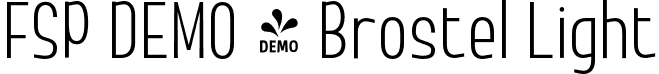 FSP DEMO - Brostel Light font - Fontspring-DEMO-brostel-light.otf