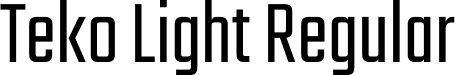 Teko Light Regular font - Teko-Light.ttf