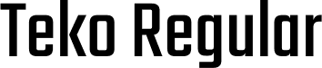 Teko Regular font - Teko-Regular.ttf