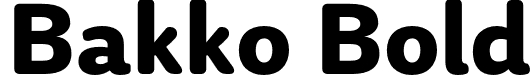 Bakko Bold font - Bakko.otf