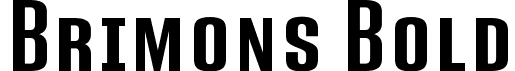 Brimons Bold font - Brimons.ttf