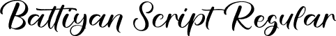 Battiyan Script Regular font - Battiyan Script.otf