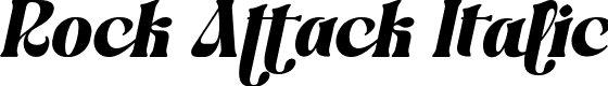 Rock Attack Italic font - RockAttack-Italic.ttf