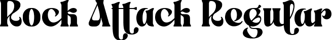Rock Attack Regular font - RockAttack.ttf