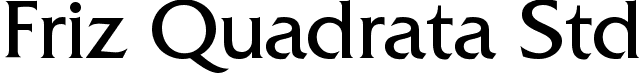 Friz Quadrata Std font - frizquadratastd.ttf