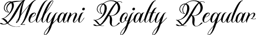 Mellyani Rojalty Regular font - Mellyani-Rojalty-Demo.otf