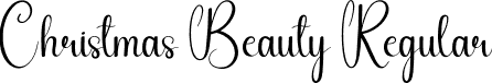 Christmas Beauty Regular font - Christmas-Beauty.otf