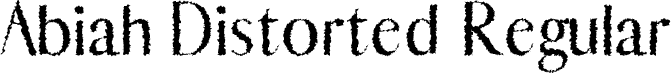 Abiah Distorted Regular font - Abiah-Distorted.otf