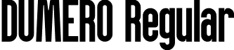 DUMERO Regular font - DUMERO (1).otf