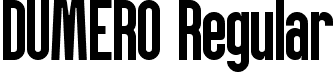 DUMERO Regular font - DUMERO (1).ttf