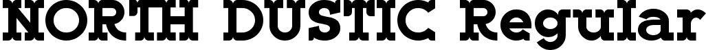 NORTH DUSTIC Regular font - NORTHDUSTIC.ttf