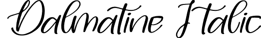 Dalmatine Italic font - Dalmatine-Italic.otf