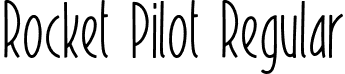 Rocket Pilot Regular font - RocketPilot.otf