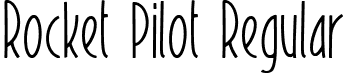 Rocket Pilot Regular font - RocketPilot.ttf
