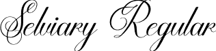 Selviary Regular font - Selviary.otf