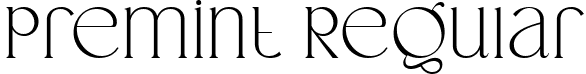 premint Regular font - premint-demo.ttf