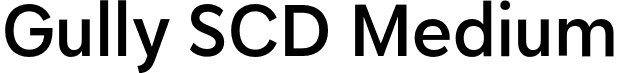 Gully SCD Medium font - Gully-SCDMedium.otf