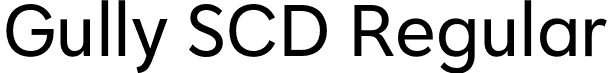 Gully SCD Regular font - Gully-SCDRegular.otf
