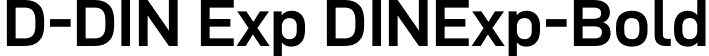 D-DIN Exp DINExp-Bold font - D-DINExp-Bold.otf