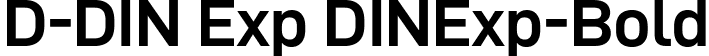 D-DIN Exp DINExp-Bold font - D-DINExp-Bold.ttf