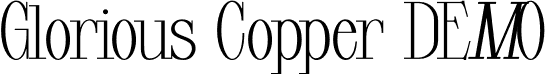Glorious Copper DEMO font - GloriousCopper-DEMO.otf