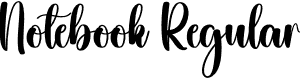 Notebook Regular font - Notebook.otf