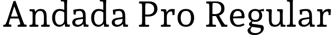 Andada Pro Regular font - AndadaPro-Regular.ttf