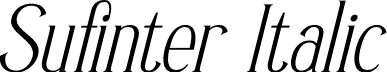 Sufinter Italic font - Sufinter-Italic.otf