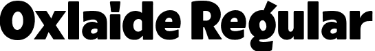 Oxlaide Regular font - oxlaide-jexwr.ttf