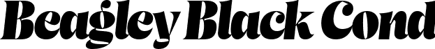 Beagley Black Cond font - Beagley Condensed Italic.ttf