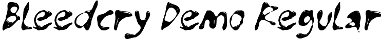 Bleedcry Demo Regular font - Bleedcry Demo.ttf