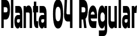 Planta 04 Regular font - Planta-04.otf