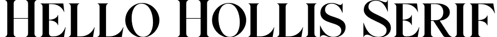 Hello Hollis Serif font - Hello Hollis Serif.otf