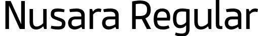 Nusara Regular font - Nusara-Regular.otf