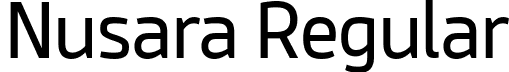 Nusara Regular font - Nusara-Regular.ttf