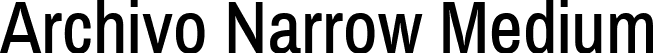 Archivo Narrow Medium font - ArchivoNarrow-Medium.ttf