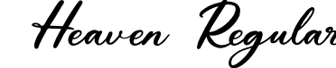 Heaven Regular font - Heaven Regular.otf