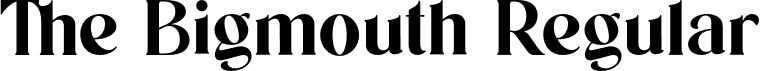 The Bigmouth Regular font - thebigmouth.otf