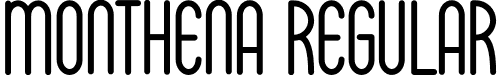 Monthena Regular font - Monthena.otf