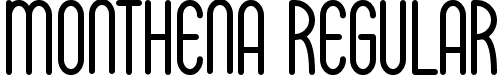 Monthena Regular font - Monthena.ttf