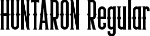 HUNTARON Regular font - Huntaron.ttf