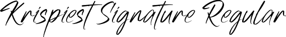 Krispiest Signature Regular font - krispiestsignature-goryq.otf
