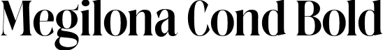 Megilona Cond Bold font - Megilona Boldcondensed.otf